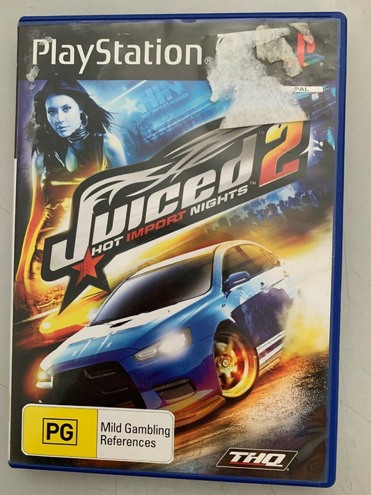 JUICED 2 HOT IMPORT NIGHTS PS2 PlayStation 2 w Manual PAL FREE POSTAGE!