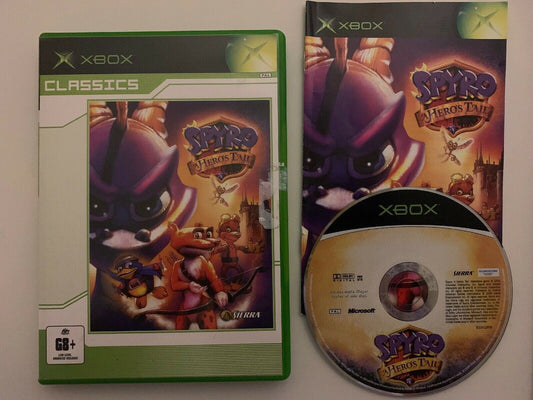 Spyro A Hero's Tail Xbox Original (Classics) PAL *Complete with Manual*