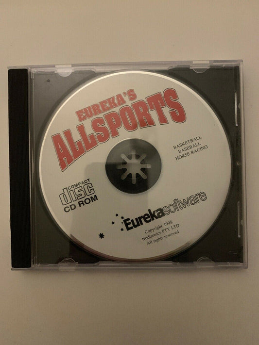 Eureka's AllSports (PC, 1998) Retro Basketball Baseball Horse Racing Game