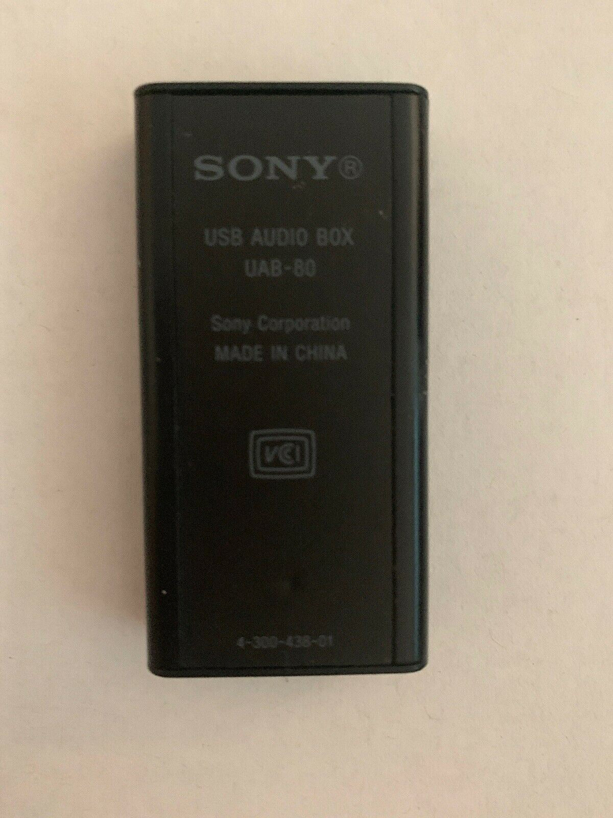 Genuine Sony UAB-80 USB Audio Box - External USB Sound Audio Card for PC *RARE!*