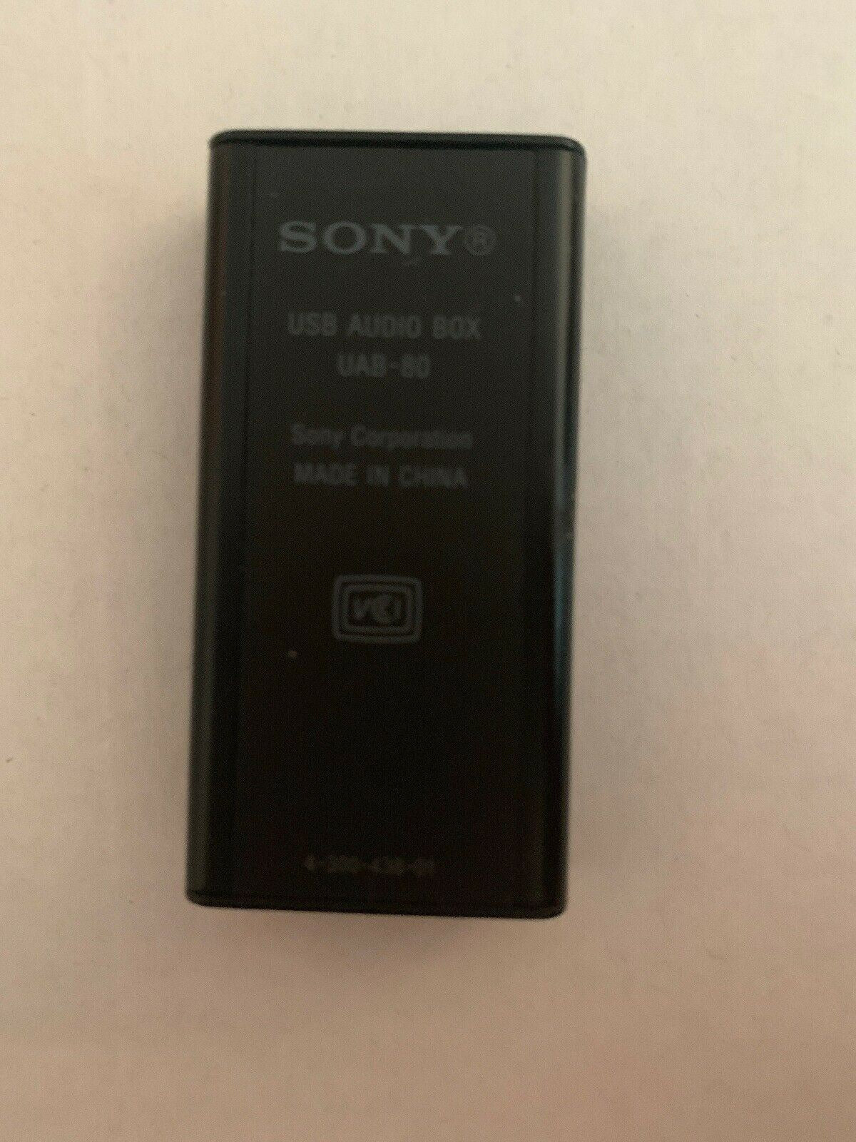 Genuine Sony UAB-80 USB Audio Box - External USB Sound Audio Card for PC *RARE!*