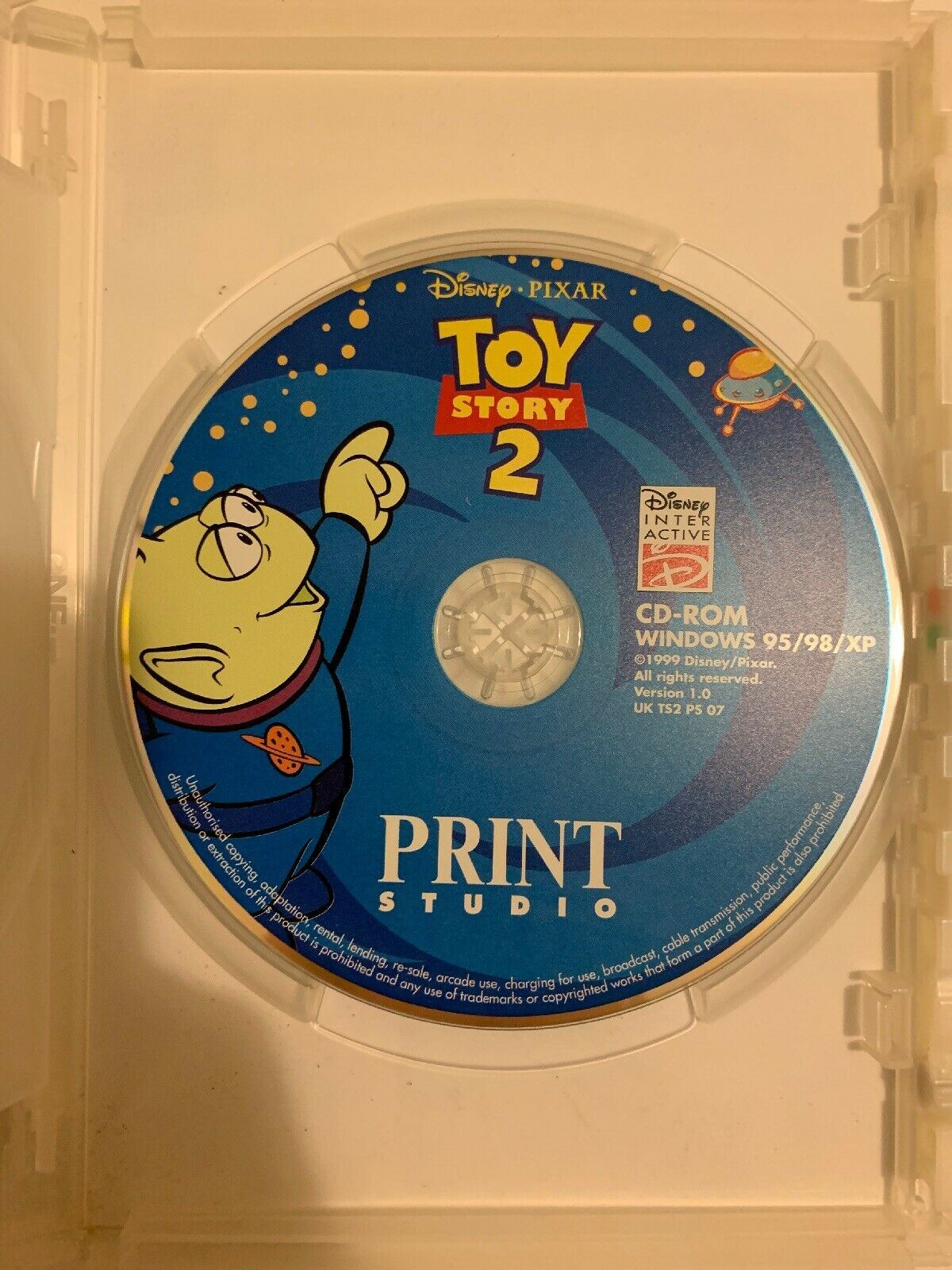 Disney Pixar Buzz LightYear Star Command + Toy Story 2 Print Studio PC Game