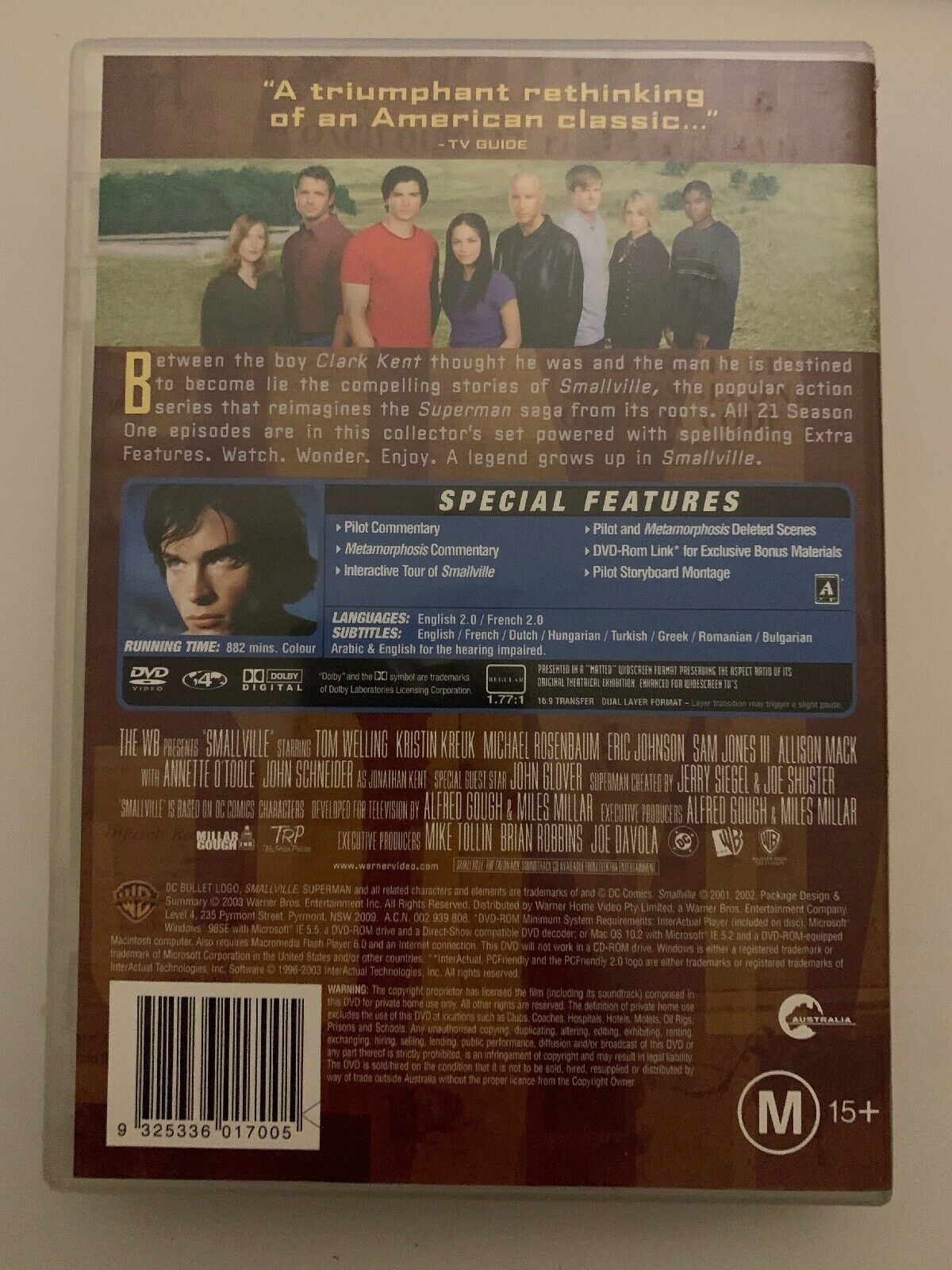 Smallville : Season 1 (DVD, 2003, 6-Disc Set) With Special Features