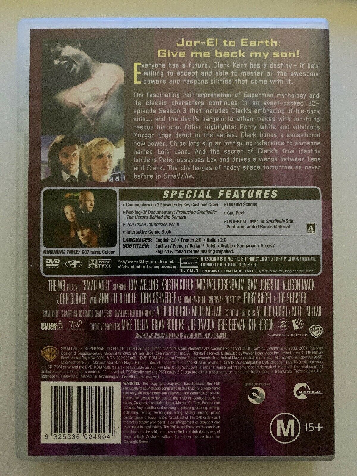 Smallville : The Complete Season 3 (DVD) & Extras + Booklet