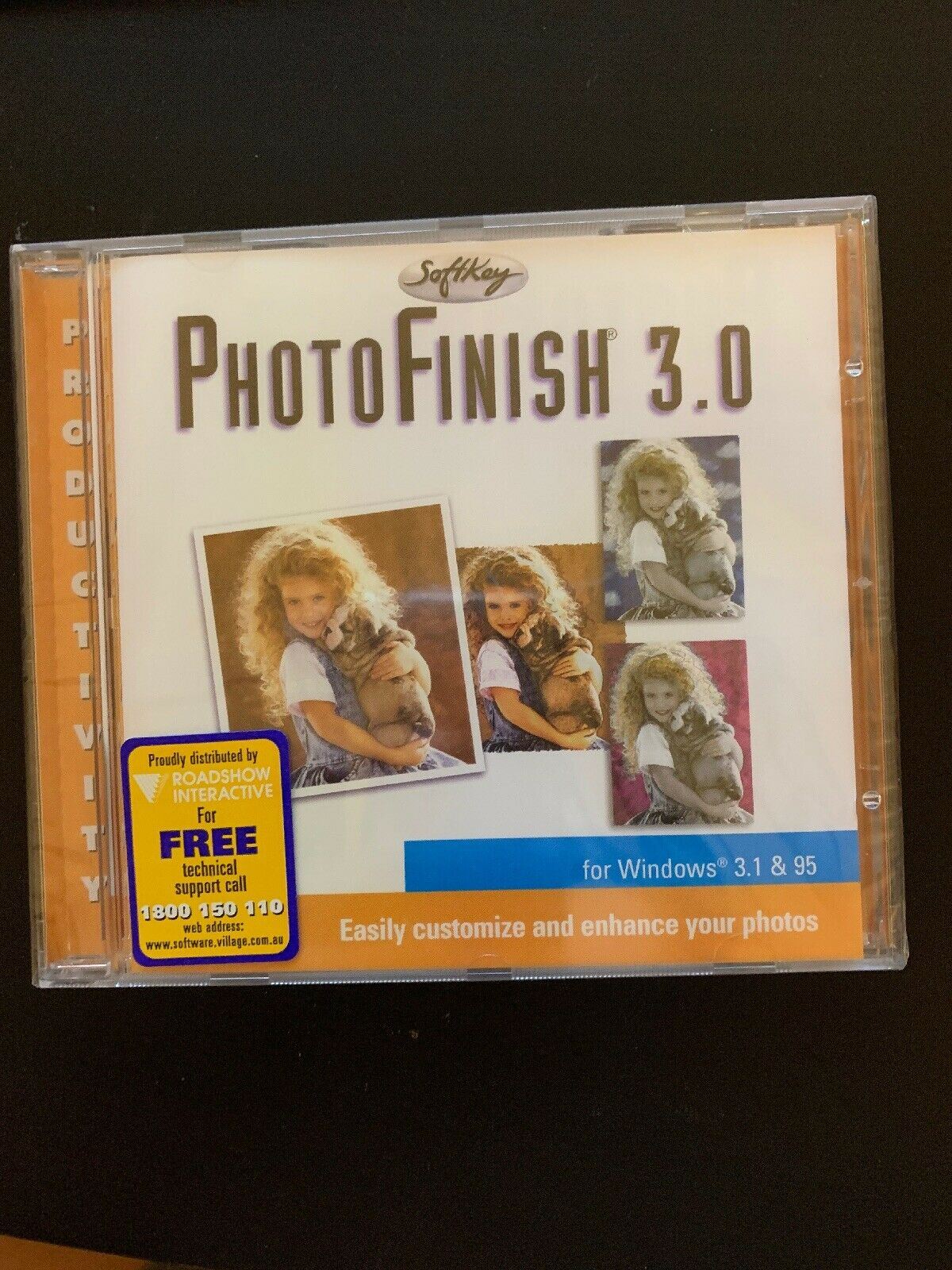 *New And Rare* PhotoFinish 3.0 Softkey - PC Windows 95 1998 Vintage Photo Editor