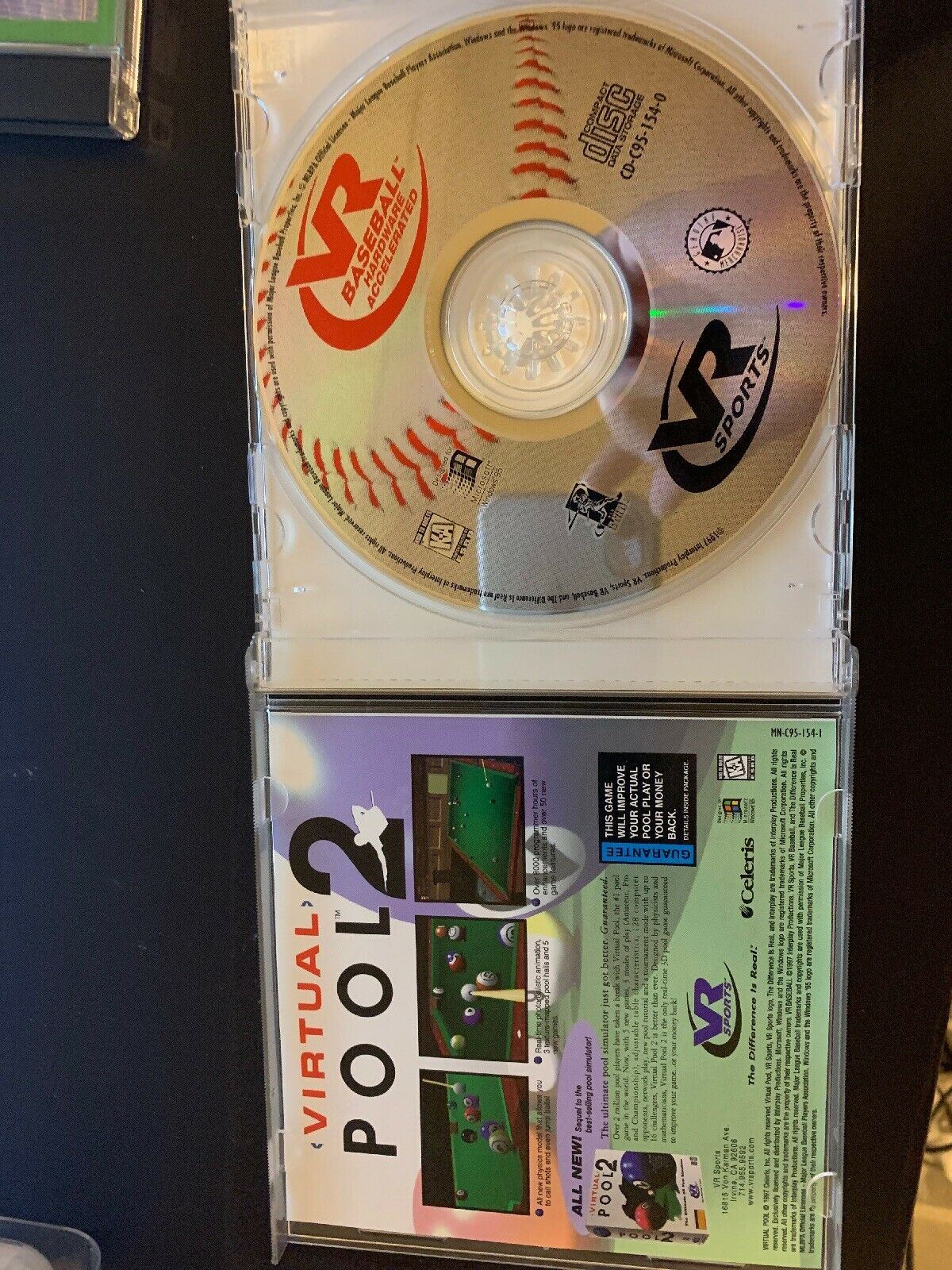 *RARE* VR Baseball Hardware Accelerated 1997 PC Cdrom VR Sports MLB Windows 95