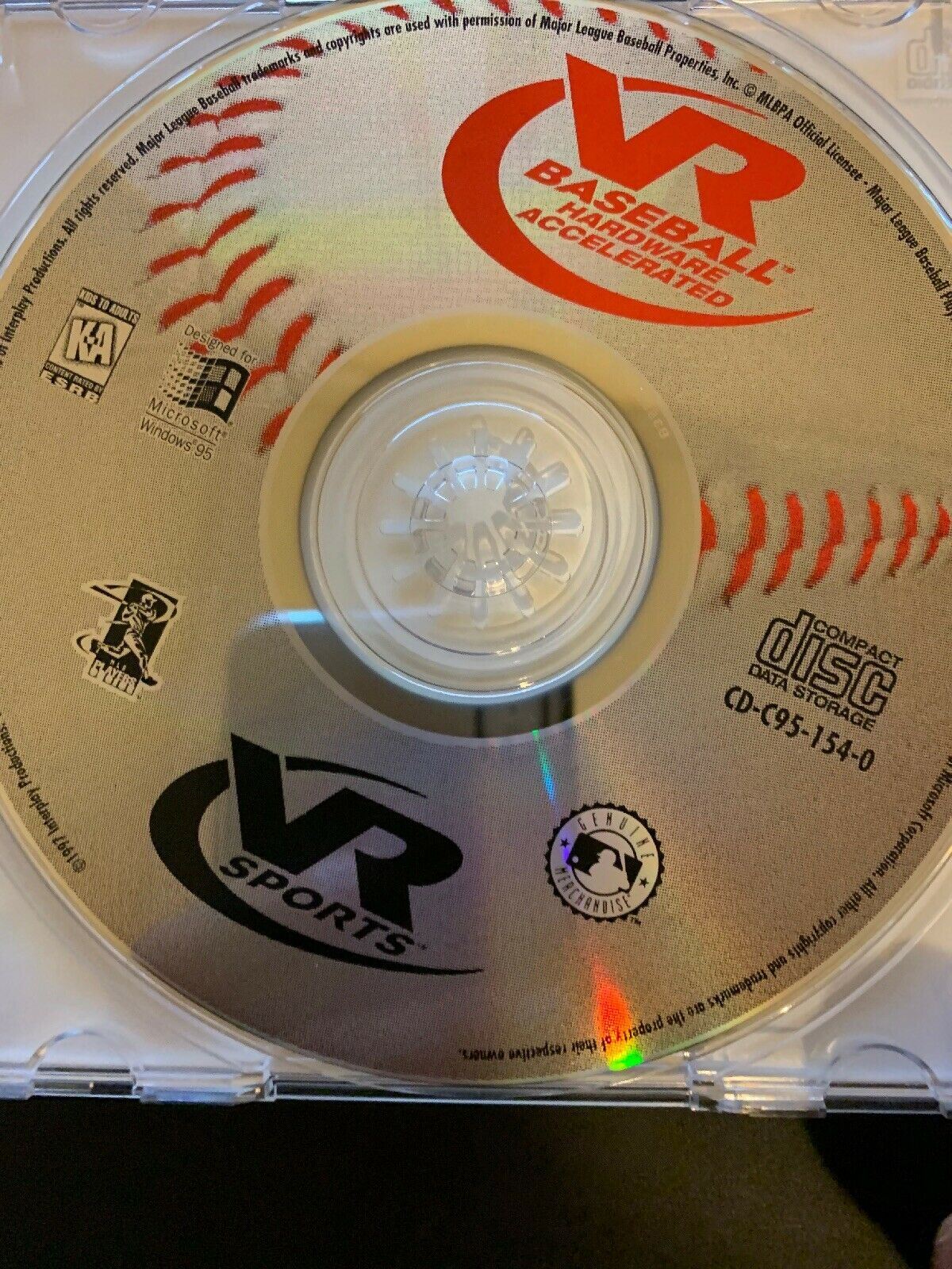 *RARE* VR Baseball Hardware Accelerated 1997 PC Cdrom VR Sports MLB Windows 95