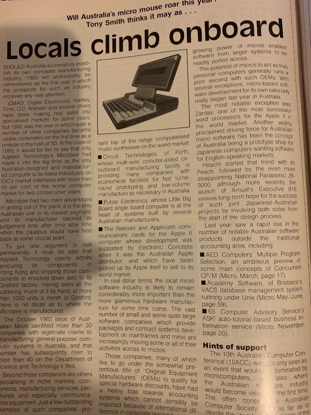 Australian Micro Computer Magazine January 1984