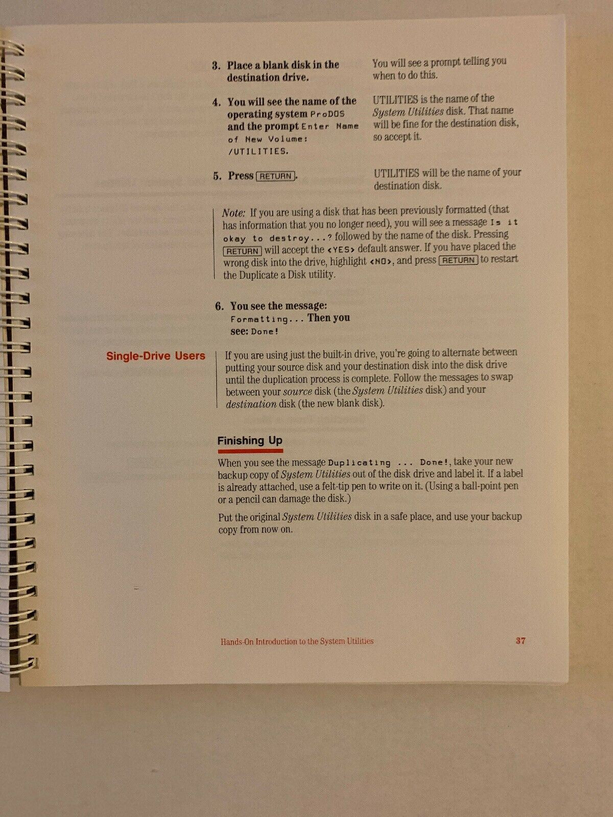Apple II Utilities Guide For Apple II System Utilities And ProDOS Users Disk
