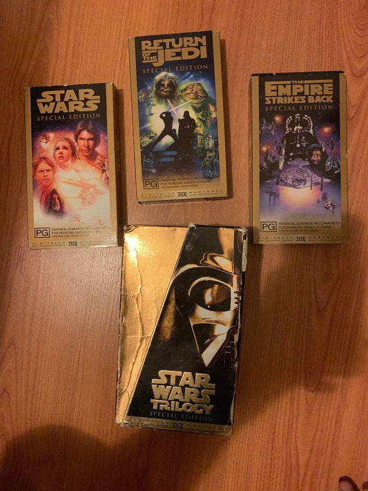 Star Wars Trilogy VHS Video Box Set Special Edition 1997 (PAL)