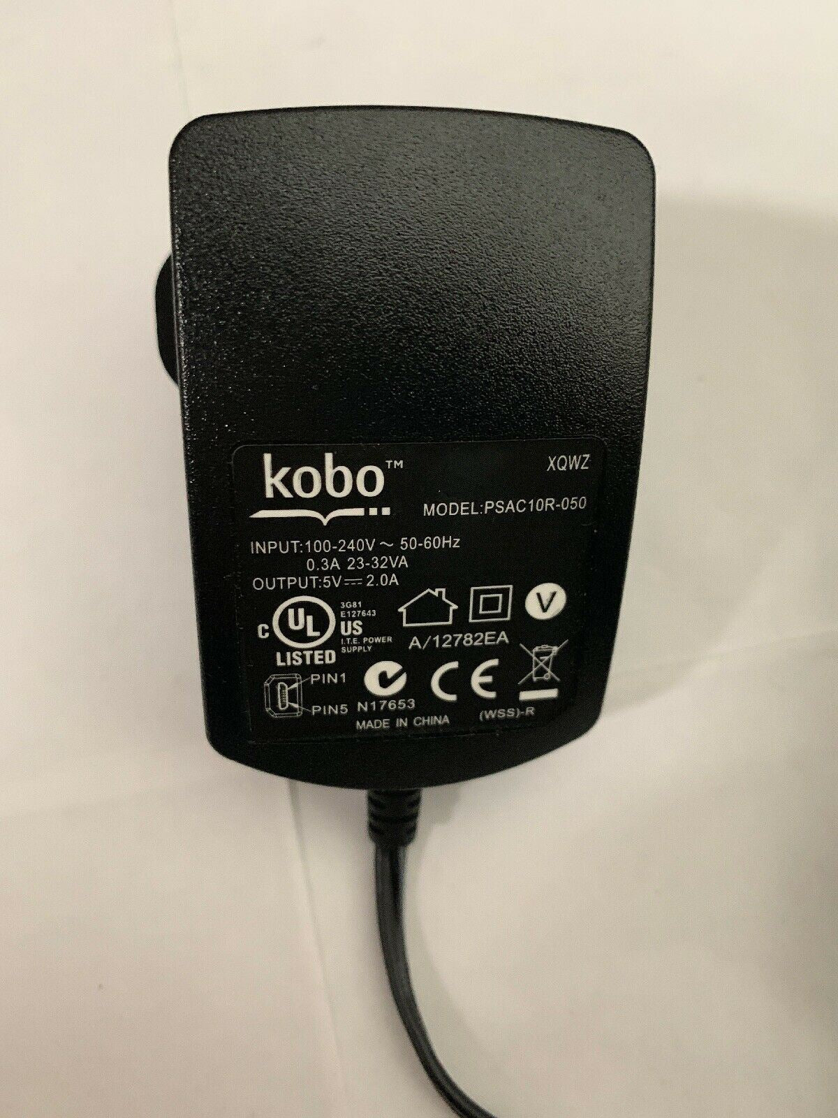 Genuine Kobo PSAC10R-050 Power Adapter AU Plug 5V 2A