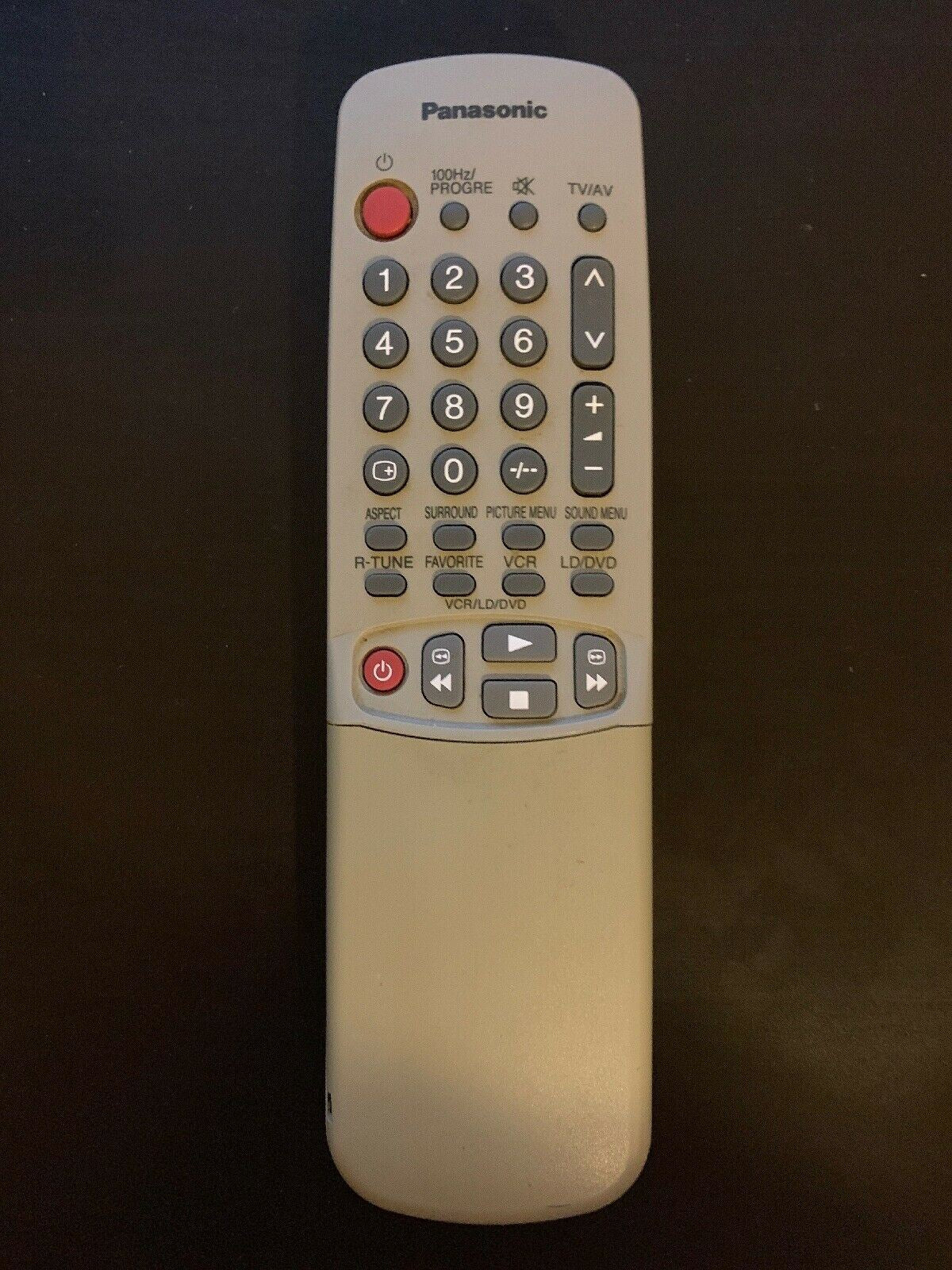 GENUINE Panasonic EUR511049 Remote Control VCR DVD TV