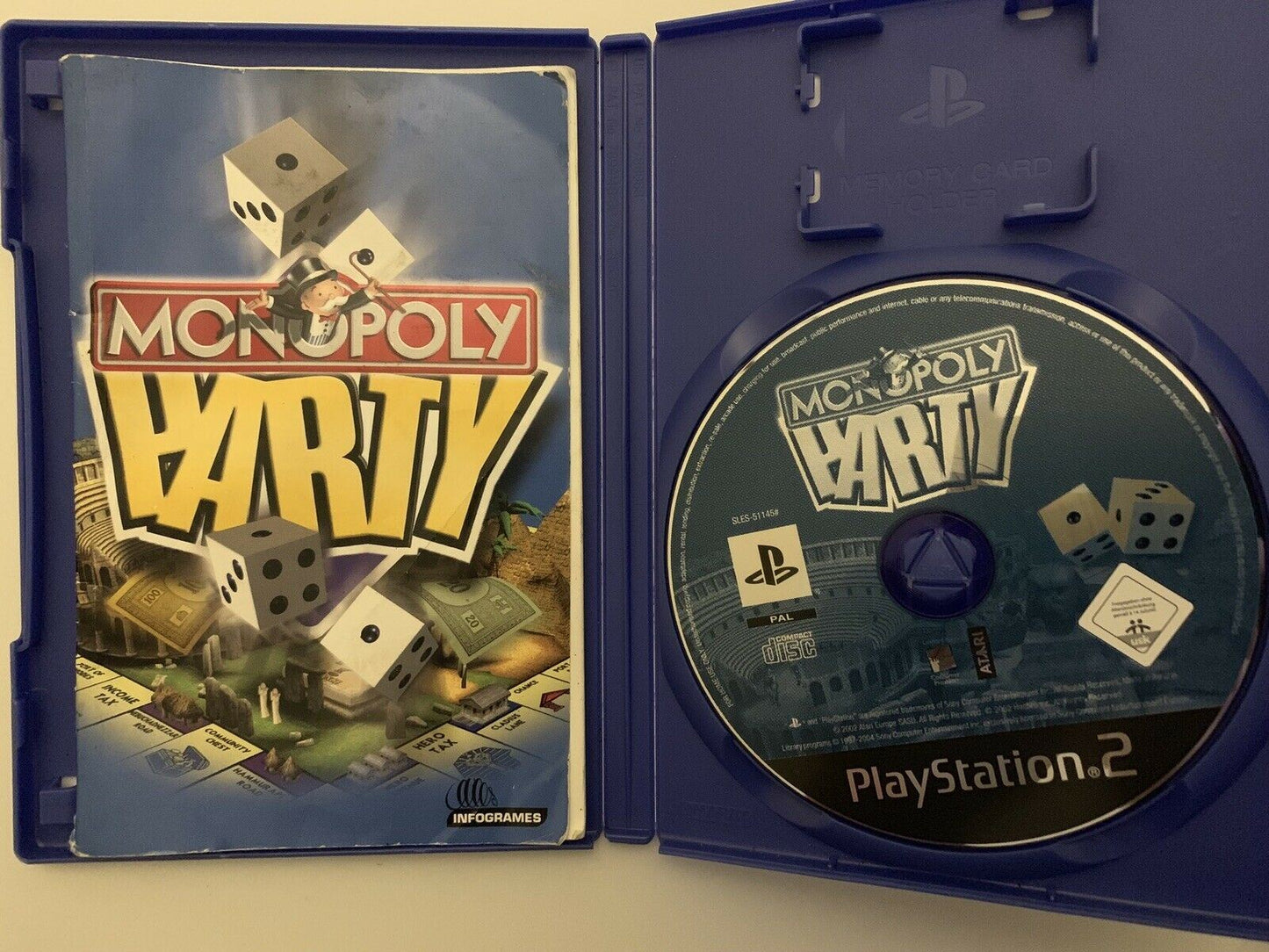 Monopoly Party - Sony Playstation 2 PS2 PAL Game with Manual