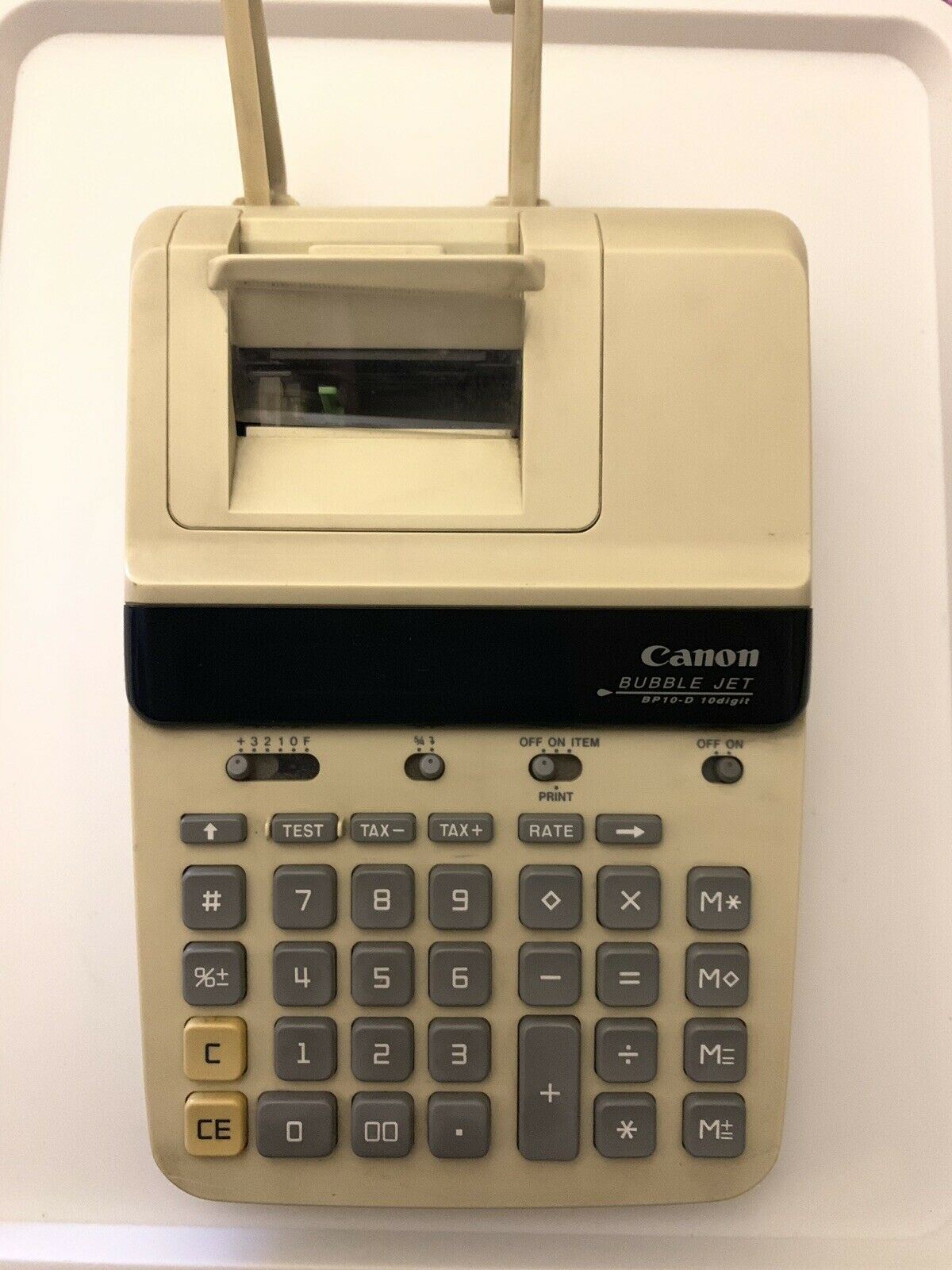 Canon BP10-D Bubble Jet Vintage Financial Business Calculator in Good Working Co