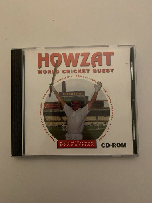 **Very Rare** HOWZAT World Cricket Quest PC DOS CD-ROM Game - Limited Release