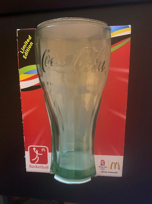 Coca Cola McDonald's Beijing Olympics 2008 Limited Edition Glass Basketball