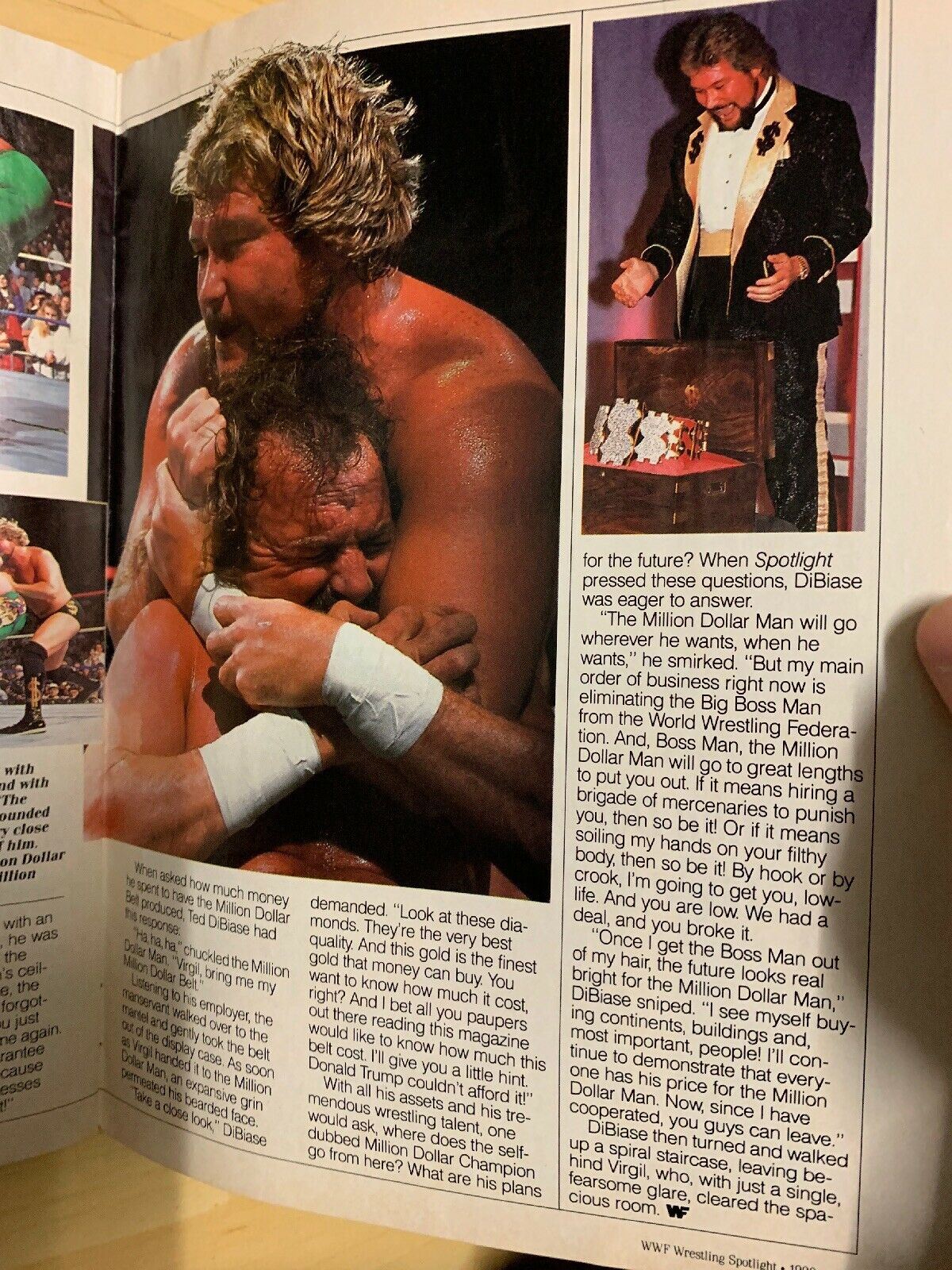 WWF Wrestling Spotlight Volume No 8 1990 Ted Dibiase The Million Dollar Man