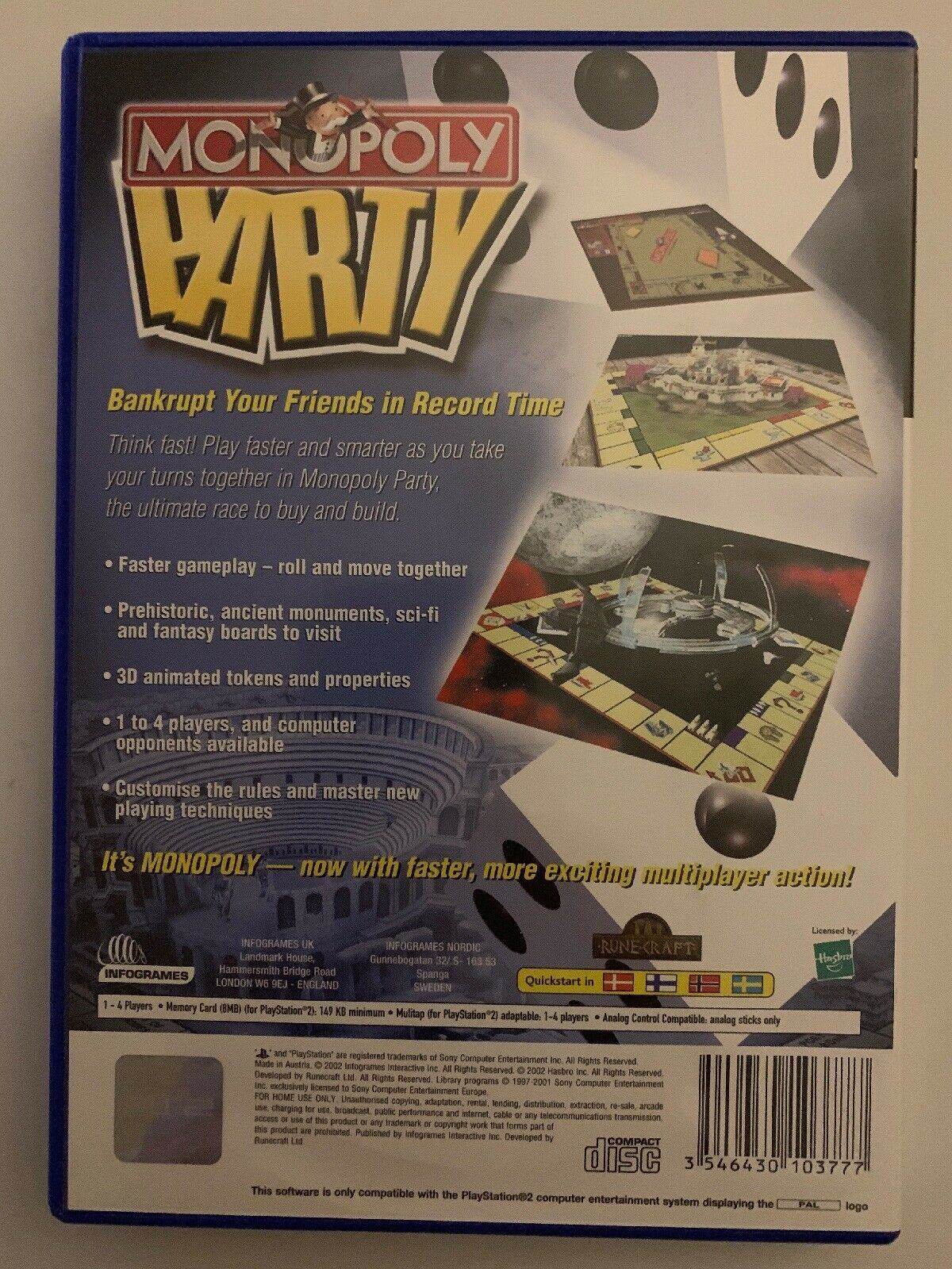 Monopoly Party - Complete Including Manual Sony Playstation 2 PS2 Game