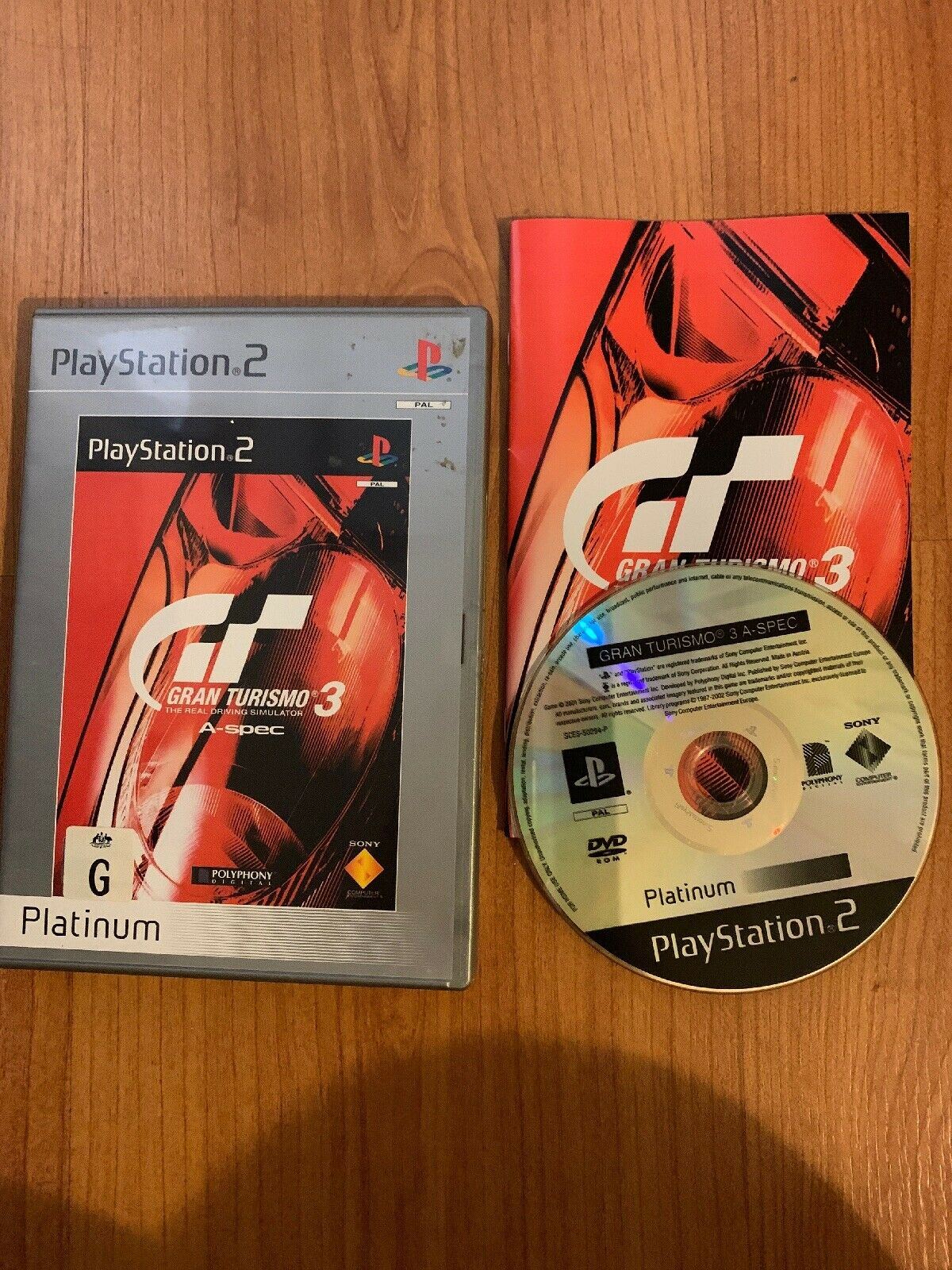 Gran Turismo 3: A-Spec -- Platinum (Sony PlayStation 2, 2001) With Manual