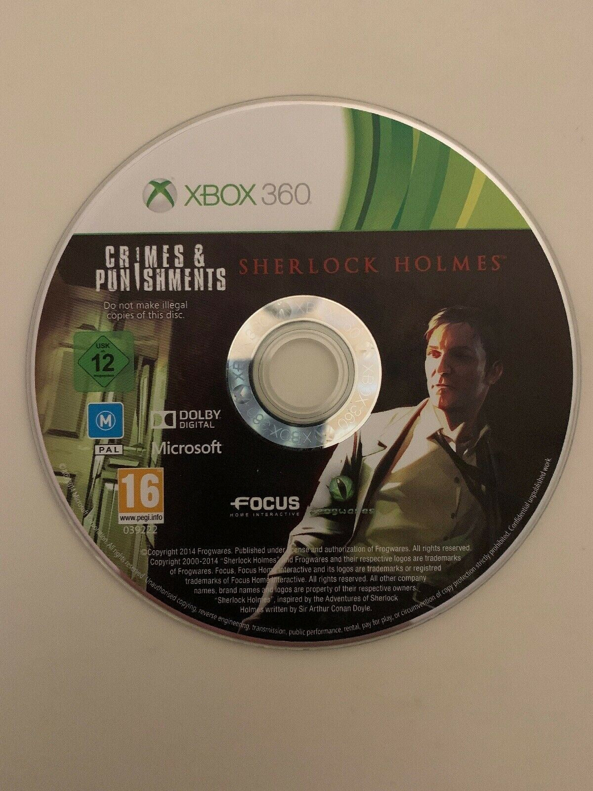 Crimes & Punishments Sherlock Holmes (Microsoft Xbox 360) with Manual