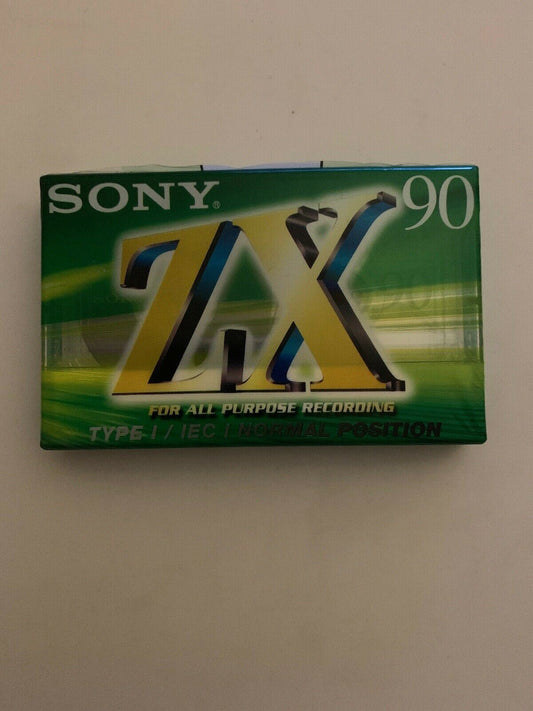 Brand New Sealed! - SONY ZX C-90ZXA BLANK 90 minute CASSETTE TAPE