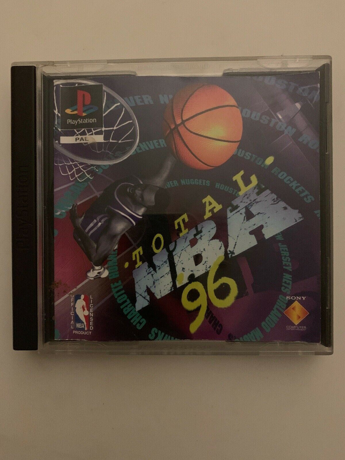 Total NBA 96 Holo Cover - PS1 PlayStation 1 Game PAL Aus - Complete with Manual