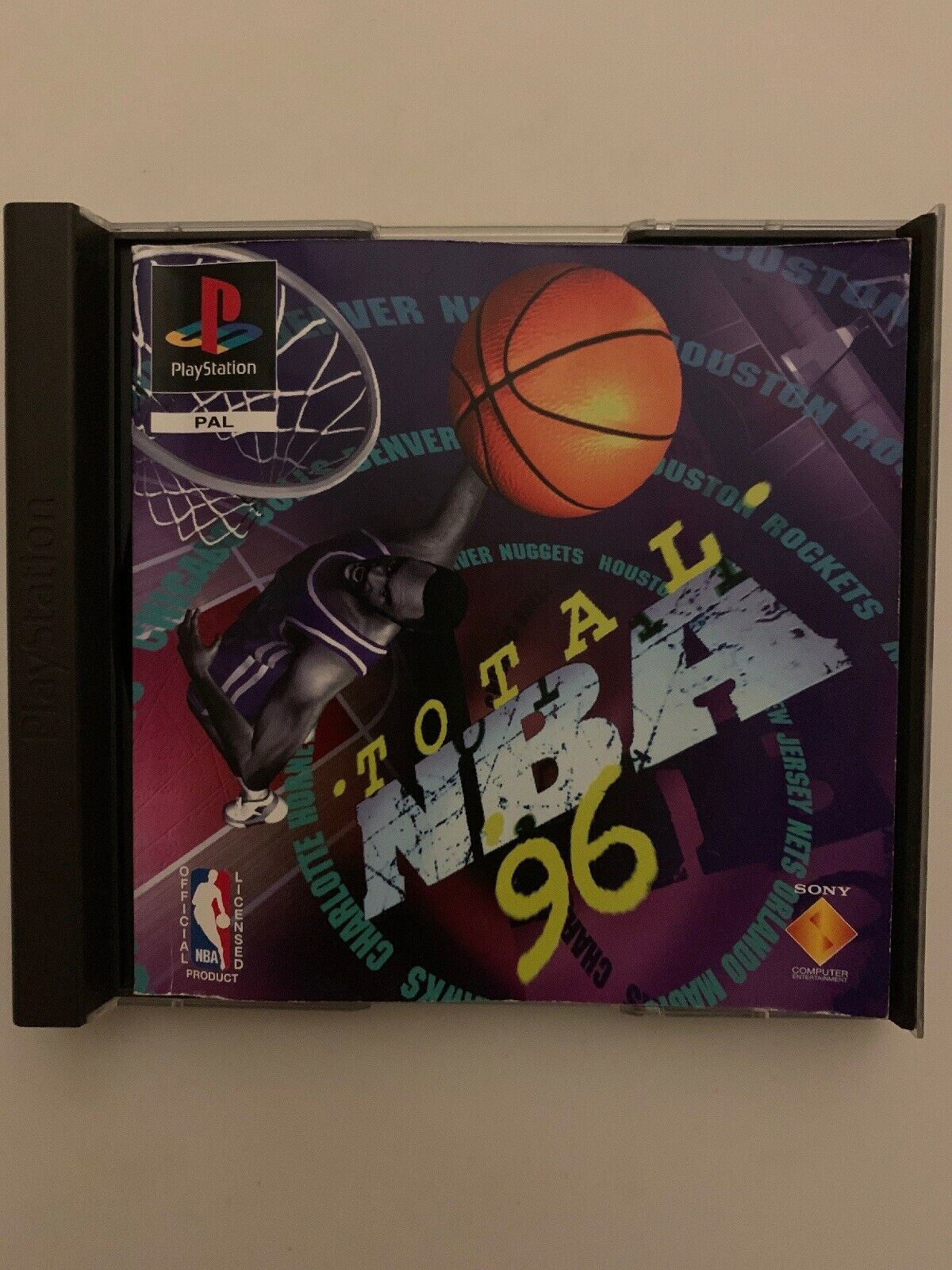 Total NBA 96 Holo Cover - PS1 PlayStation 1 Game PAL Aus - Complete with Manual