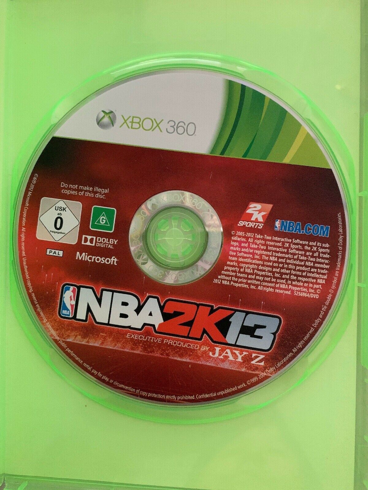 NBA 2K13 NBA2K13 XBOX 360 Produced By Jay Z Aust seller fast shipping