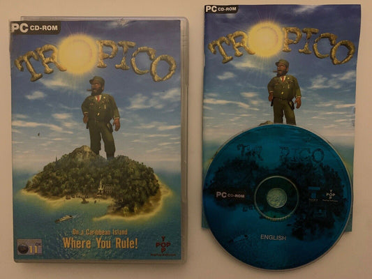 Tropico for PC 2001 CDROM Strategy City Building Simulation Game Windows