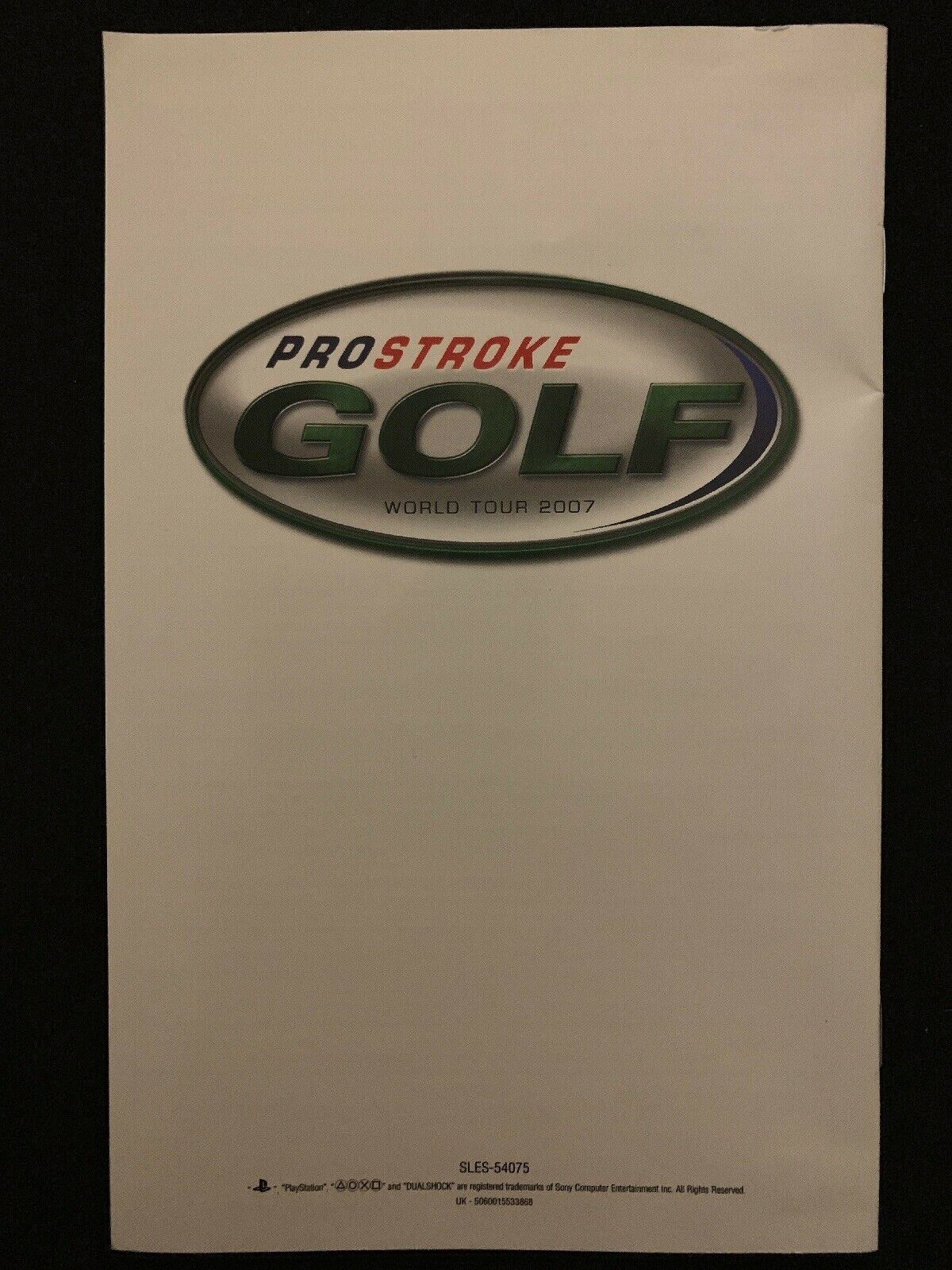 ProStroke Golf: World Tour 2007 (PS2) Sony Playstation 2 Professional Golf Game