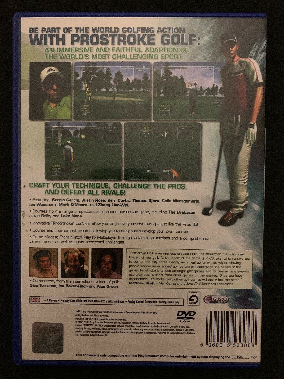 ProStroke Golf: World Tour 2007 (PS2) Sony Playstation 2 Professional Golf Game