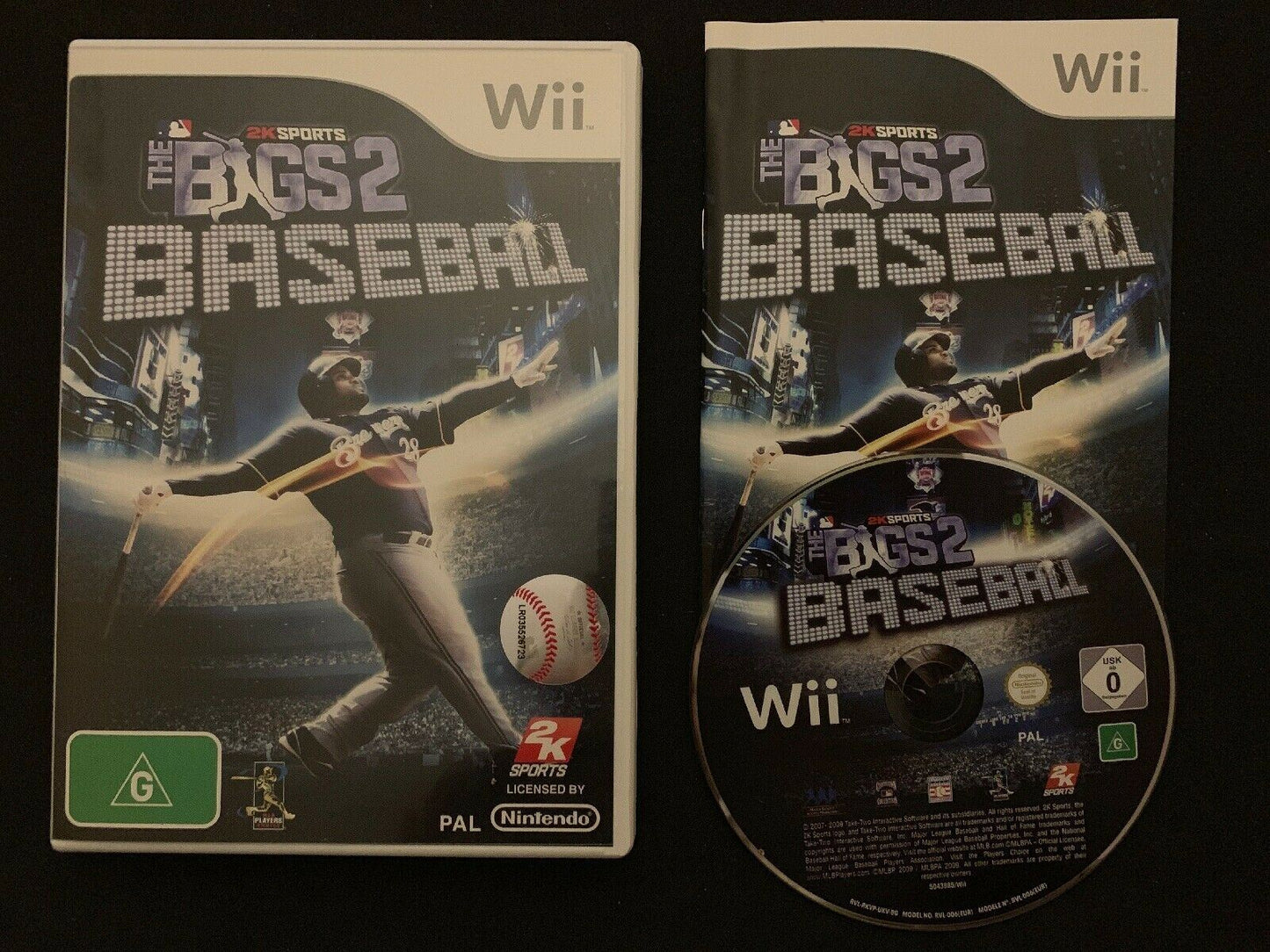 The Bigs 2 Baseball - Nintendo Wii PAL - includes Manual