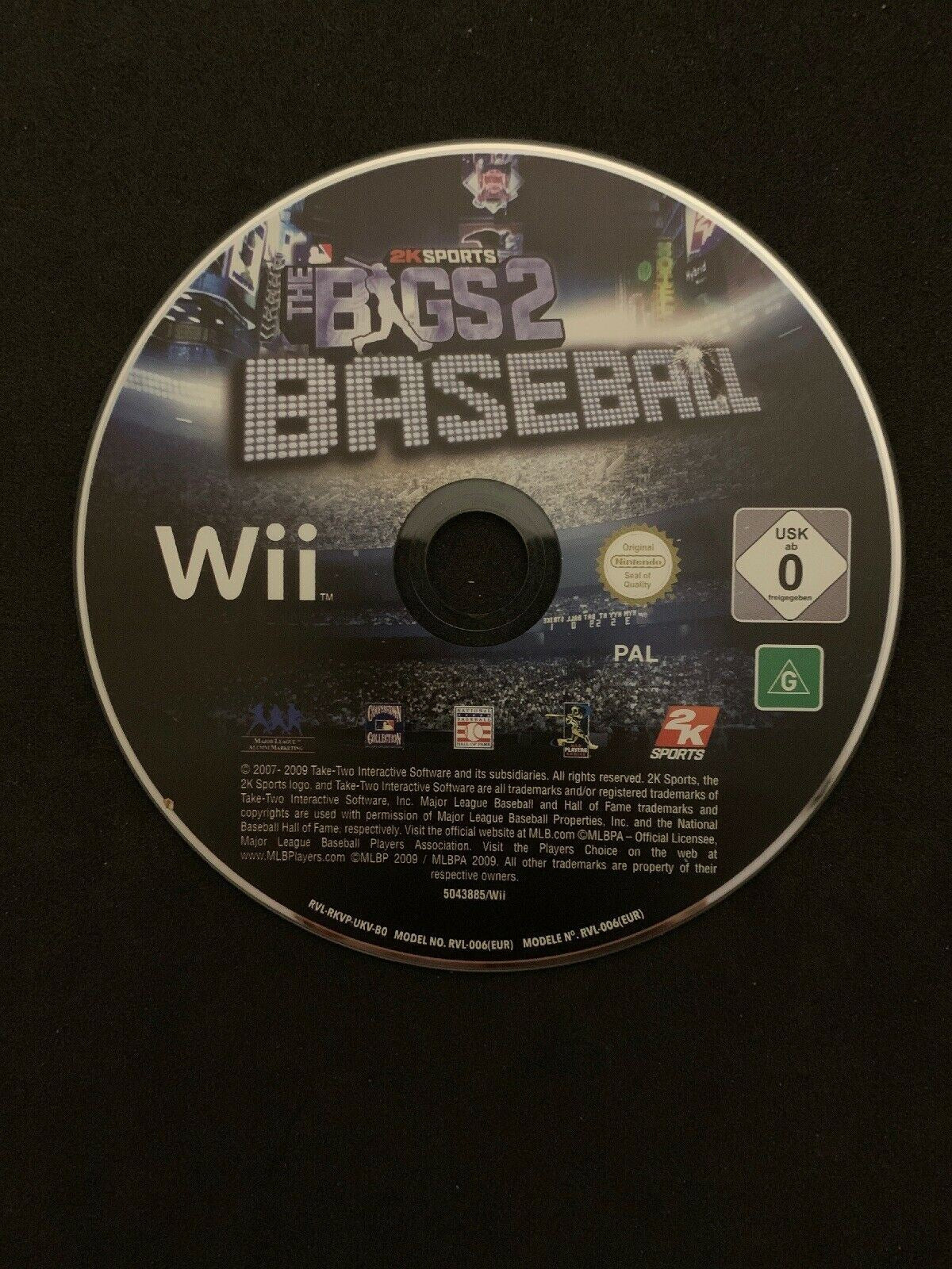 The Bigs 2 Baseball - Nintendo Wii PAL - includes Manual