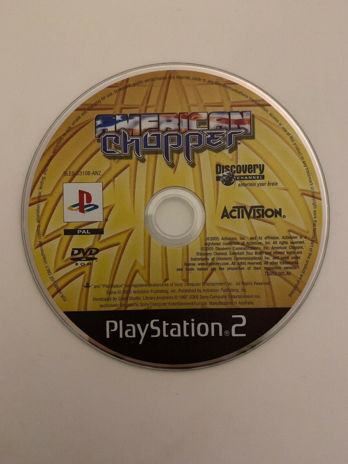 American Chopper - Sony Playstation 2 (PS2) PAL Game