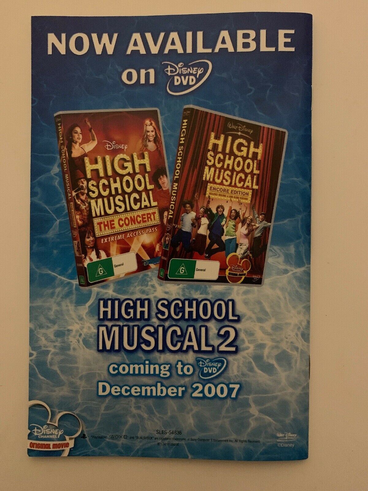 Disney Sing It: High School Musical Sony PS2 SingStar Karaoke Game