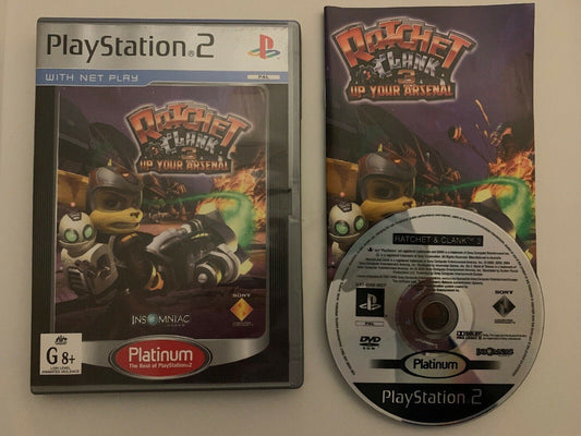 Ratchet & Clank 3: Up Your Arsenal Platinum Sony PlayStation 2, 2004 with Manual