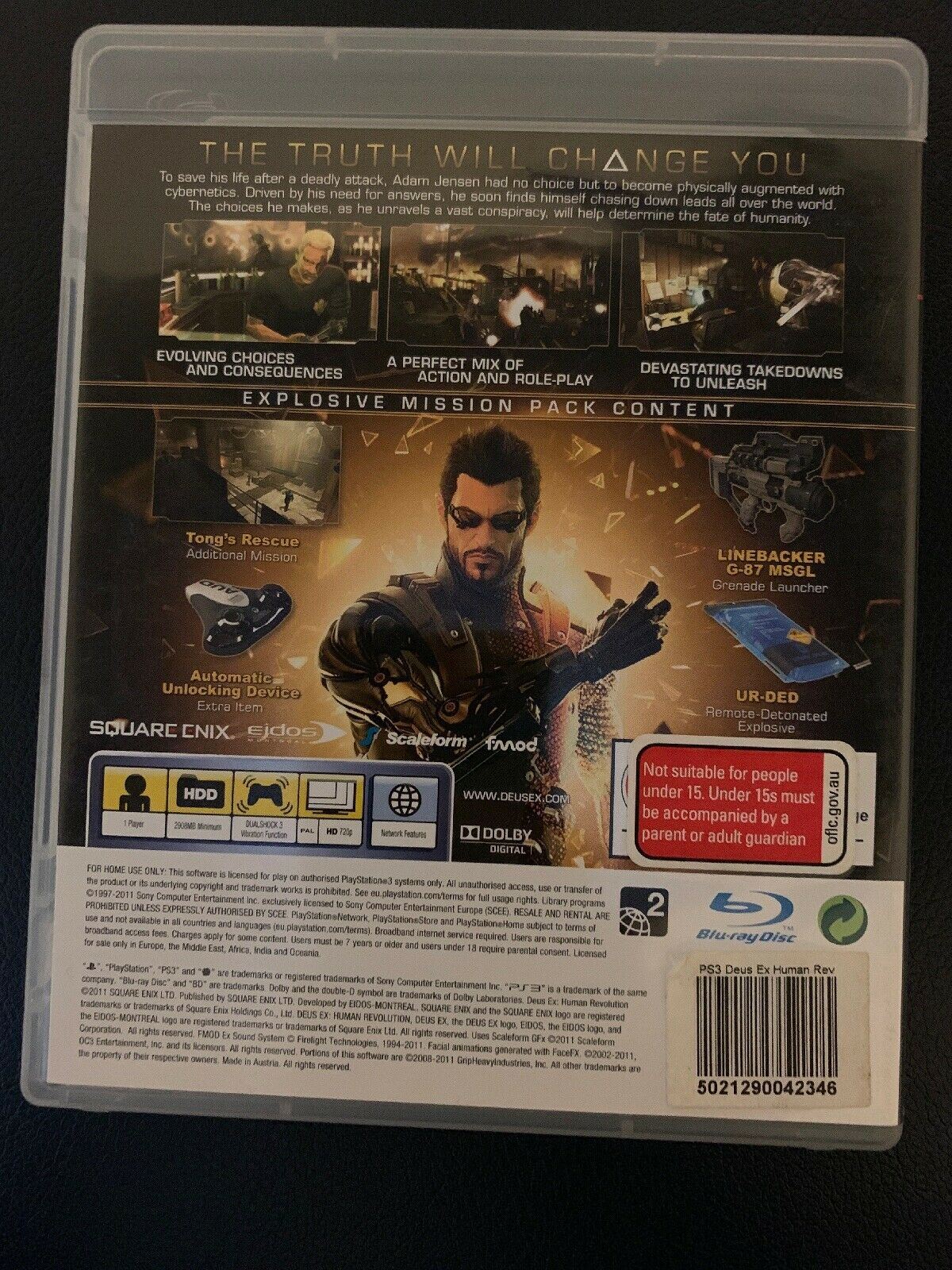 Deus Ex Human Revolution - Limited Edition (PS3 Sony Playstation 3 Game)