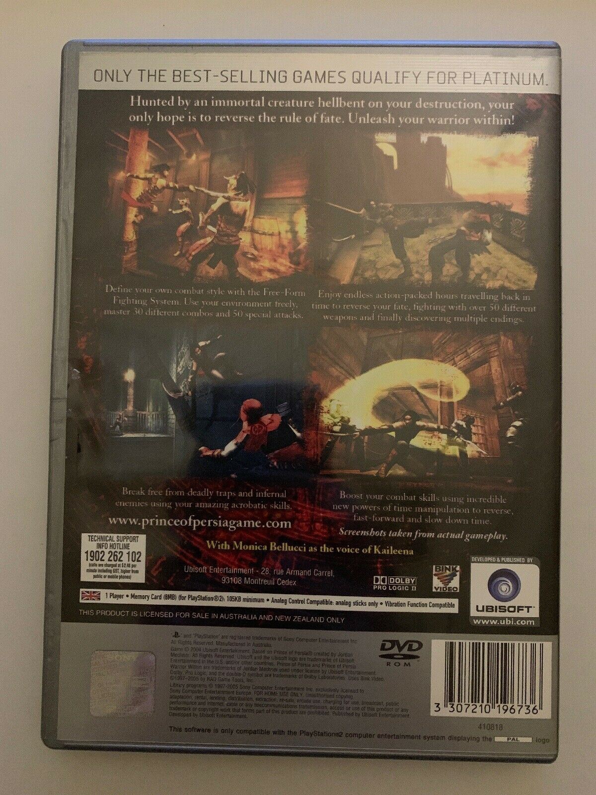 PRINCE OF PERSIA - WARRIOR WITHIN Playstation 2 PS2 with Manual