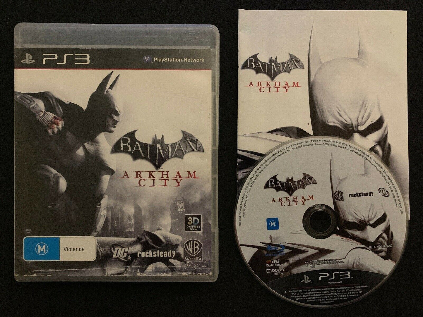 Batman Arkham City - Sony Playstation 3 PS3 Game Complete with  Manual