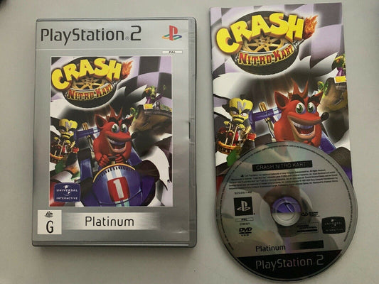 Crash Nitro Kart - Sony PS2 PlayStation 2 Compete With Manual PAL Game