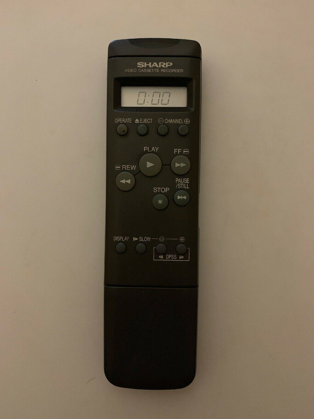 Genuine Sharp G0891GE Video Cassette Recorder VCR Remote Control