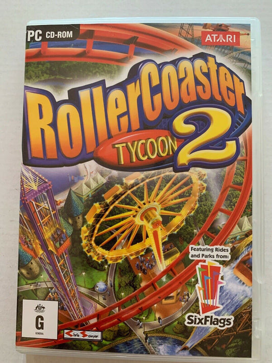 Roller Coaster Tycoon 2 - PC CD-ROM Construction Management & Simulation Game