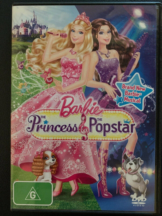Barbie - The Princess & The Popstar (DVD) -  FREE AUSTRALIA POSTAGE