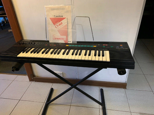 Casio Casiotone CT-460 Electronic Keyboard with Stand AC Adaptor Manual