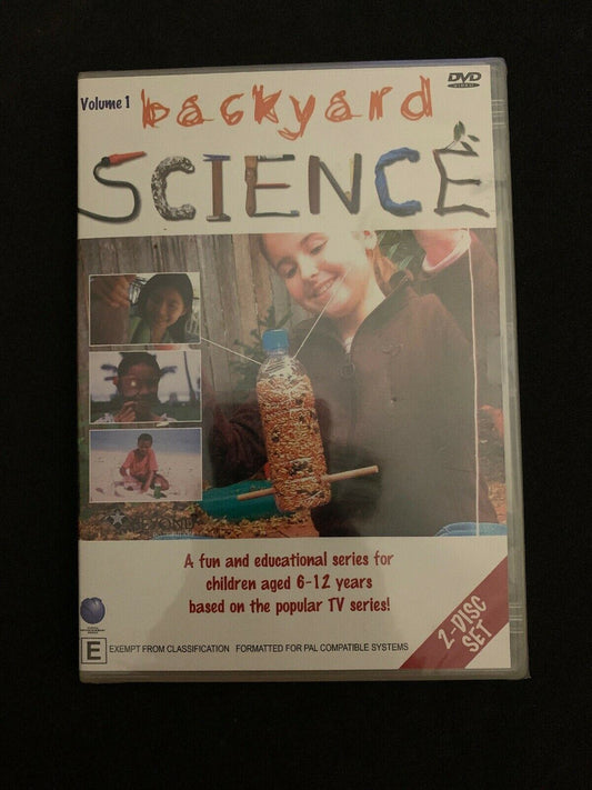 Backyard Science Volume 1 - Brand New Sealed - DVD - Free Oz Postage !!