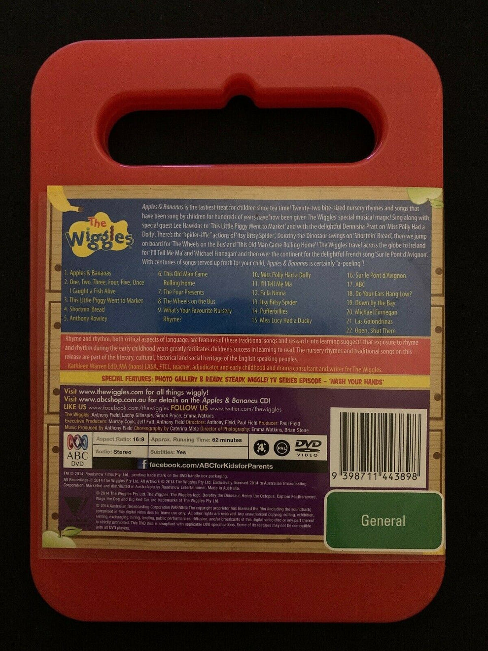 The Wiggles Apples And Bananas (DVD) Region 4 Retro Unit