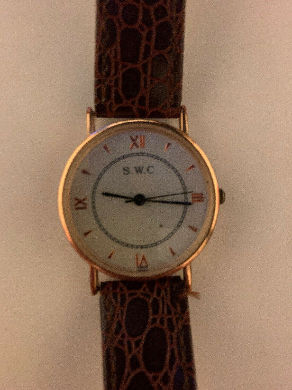 SWC Stainless Steel Back Water Resistant Analogue  Watch 6069
