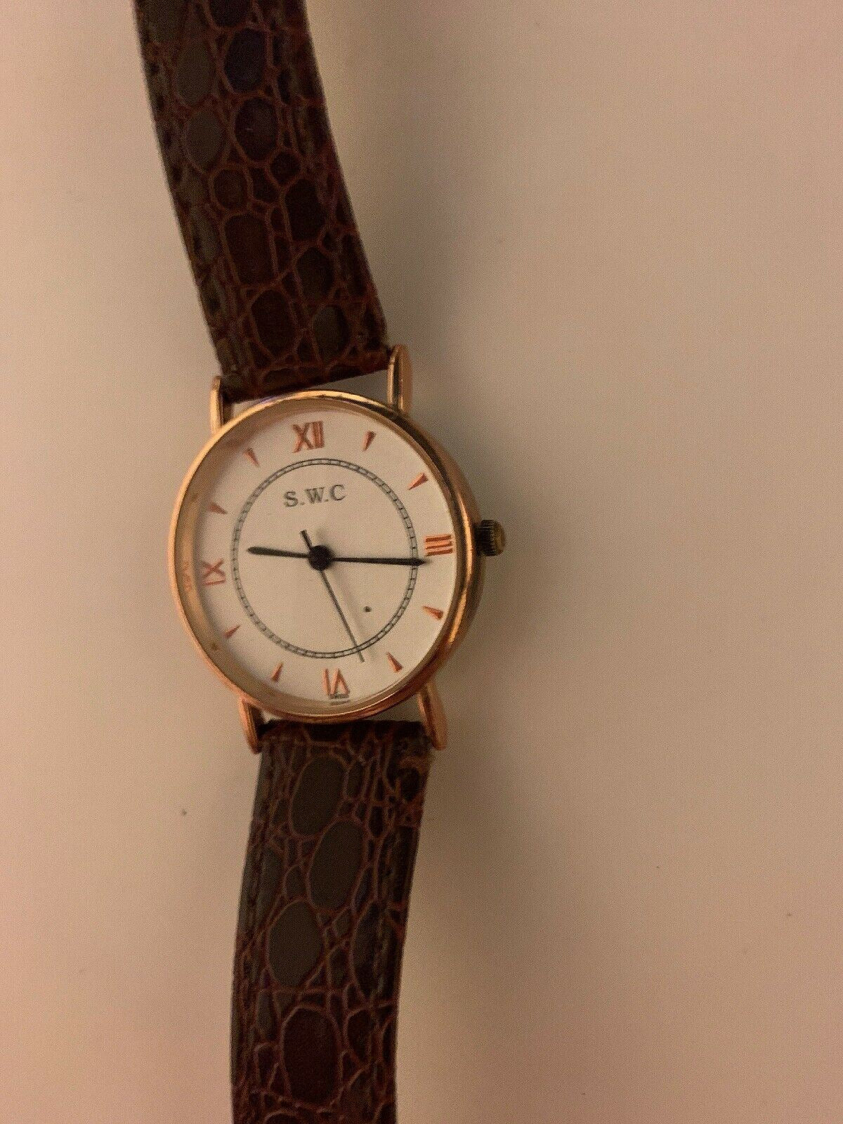 SWC Stainless Steel Back Water Resistant Analogue  Watch 6069