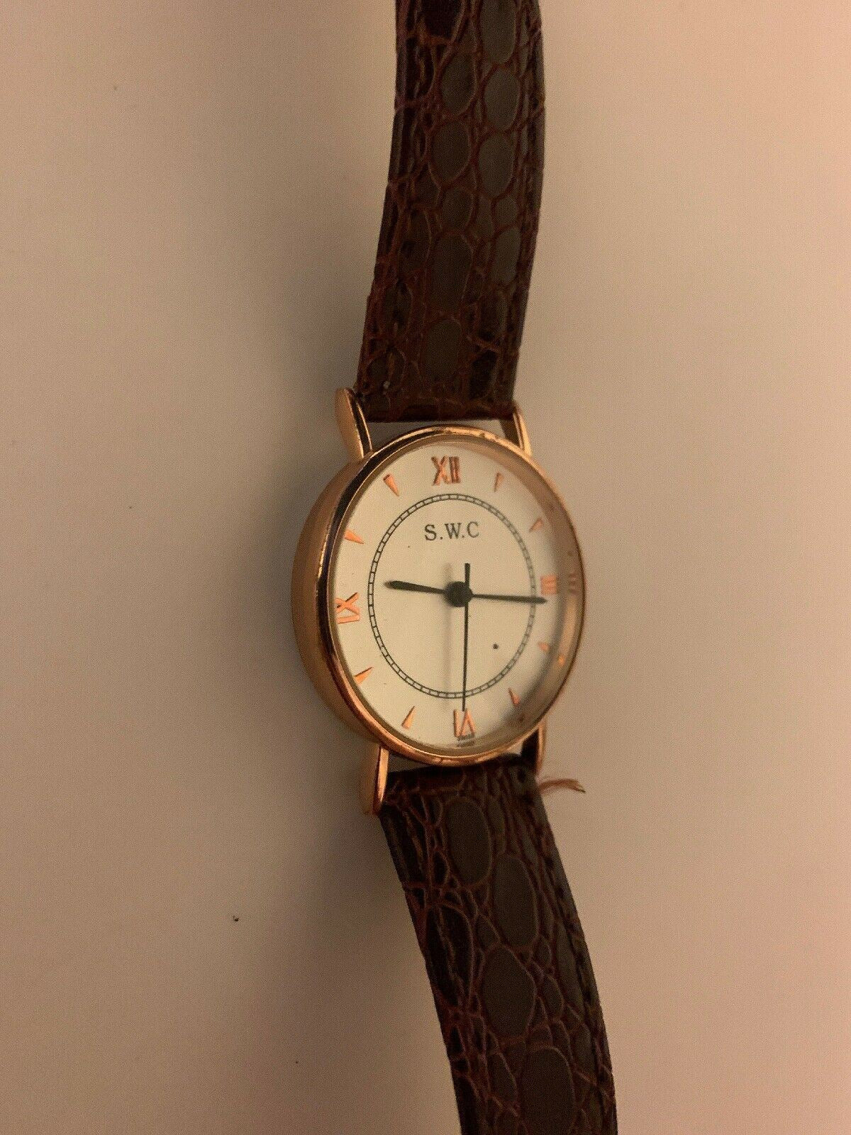 SWC Stainless Steel Back Water Resistant Analogue  Watch 6069