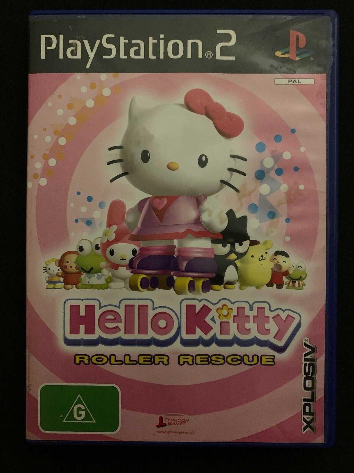 Hello Kitty Roller Rescue - Official Sanrio Sony Playstation 2 PS2 with Manual